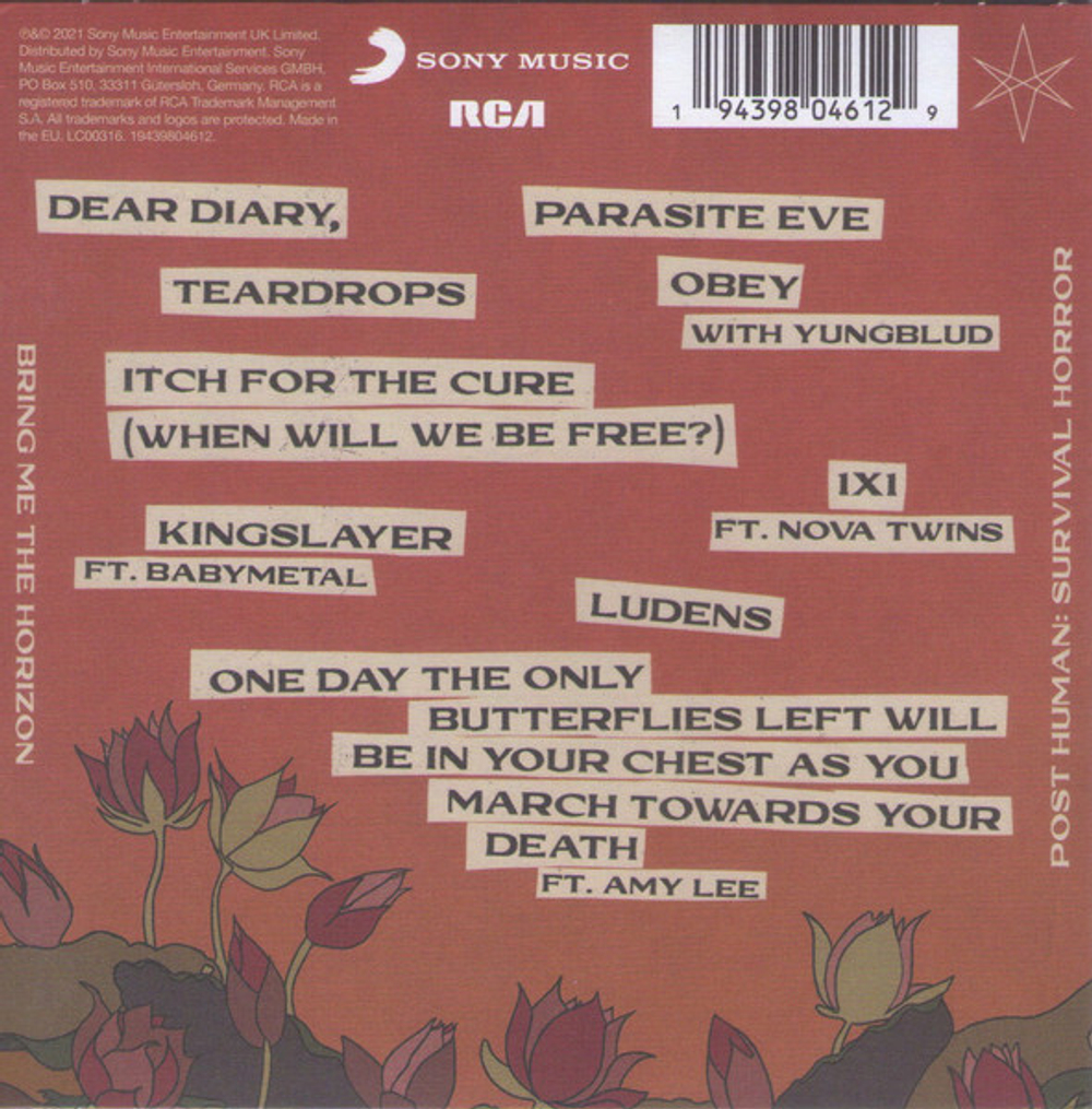 CD Bring Me The Horizon - Post Human: Survival Horror EP (Европа 2021г.)