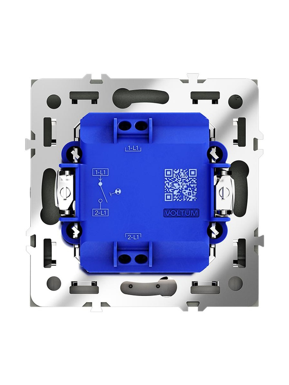 Выключатель 1-кл СП S70 10А с подсветкой механизм титан Voltum VLS010206
