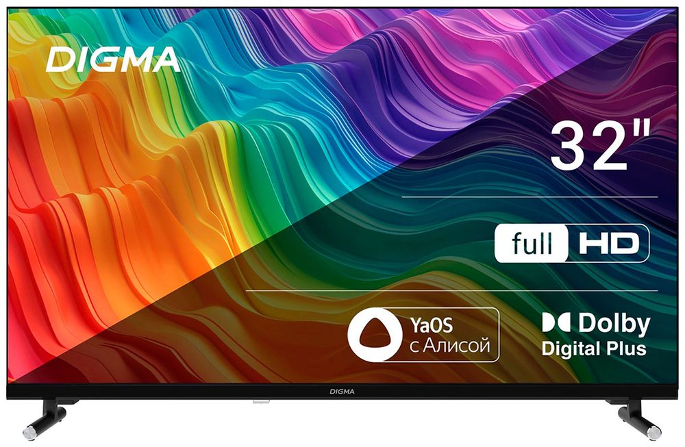 ЖК телевизор Digma DM-LED32SBB33(FHD Smart,Yandex)
