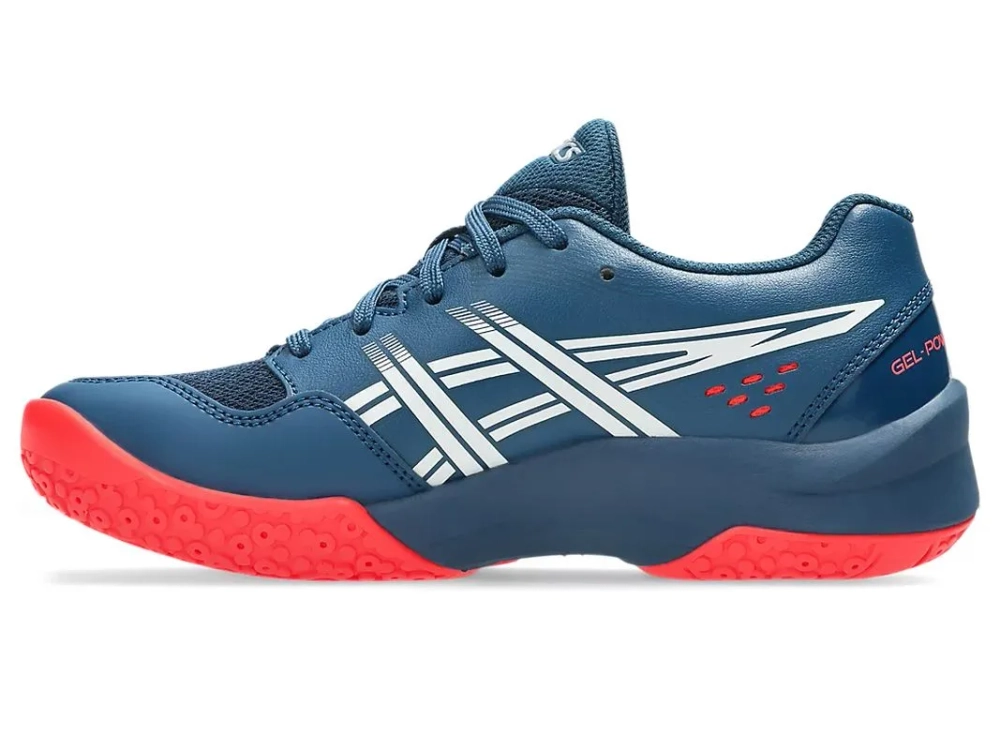 Детские теннисные кроссовки Asics Gel-Powerbreak GS - mako blue/white