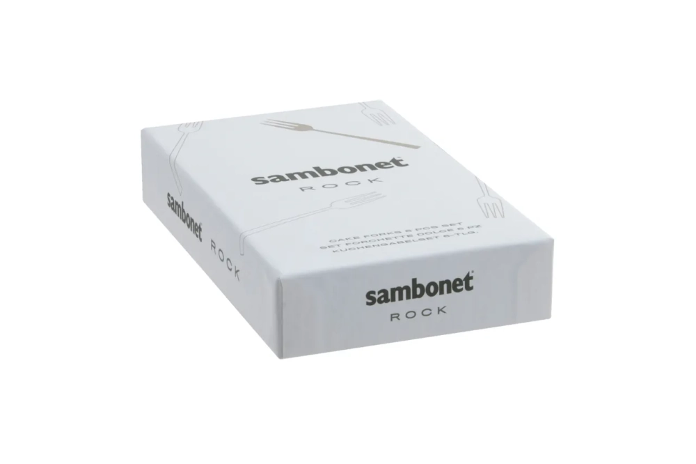 Sambonet Набор из 6 антикварных вилок для шампанского с покрытием Rock PVD 52662PA5