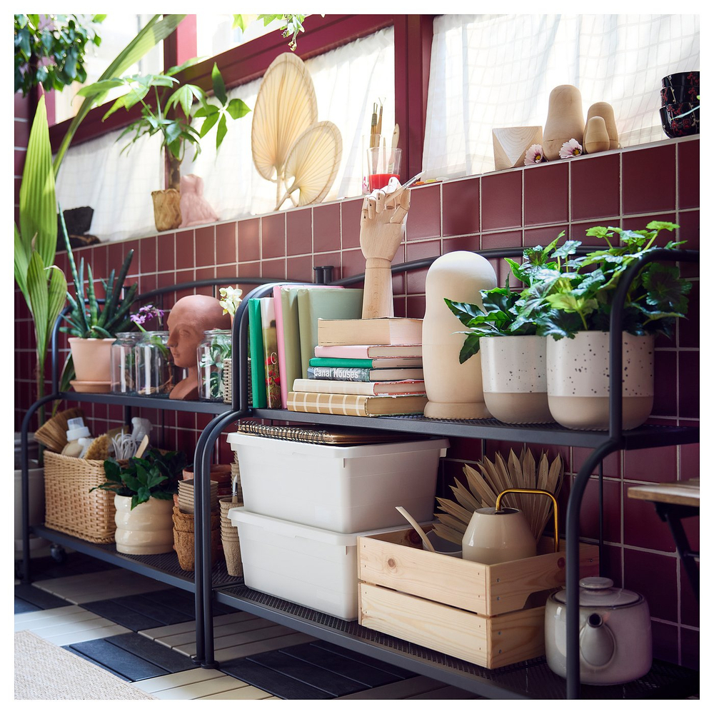 IKEA SOCKERBIT  (ИКЕА СОСКЕРБИТ)  -  Контейнер с крышкой - белый 38x25x15 см