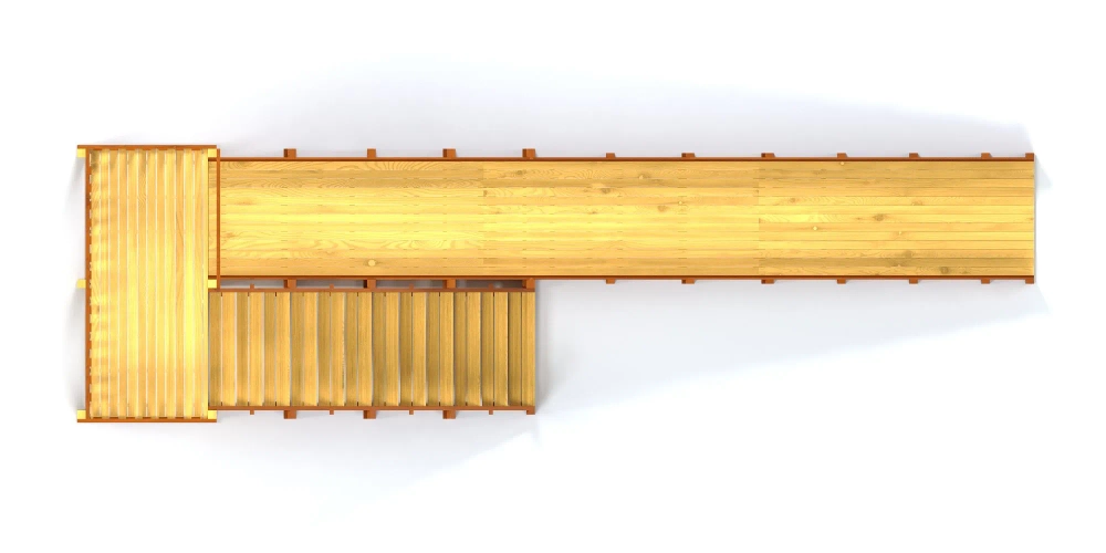 Зимняя деревянная горка Савушка "Зима - 8"