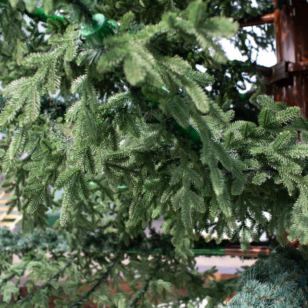 Уличная ёлка Лесная Люкс 6 м, ствольная, литая хвоя, Green Trees