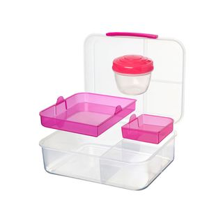 Ланч-бокс с баночкой Sistema "Bento TO GO", многосекционный, 1,65 л, цвет Голубой