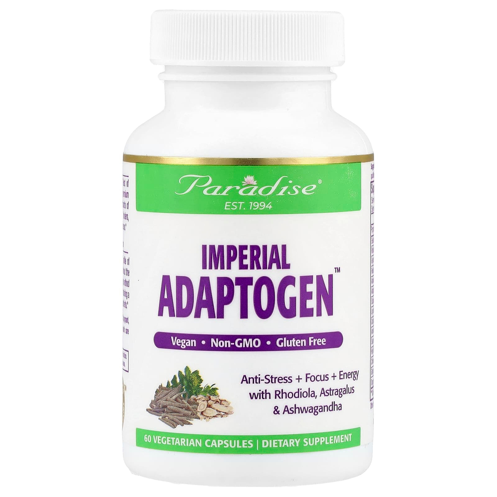 Paradise Herbs, Imperial Adaptogen, 60 растительных капсул