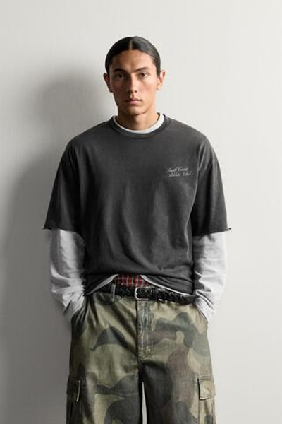 ФУТБОЛКА RELAXED FIT С ПРИНТОМ — ZARA · 6224/359