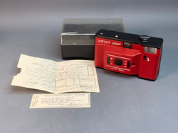 Zenit 35F красный + гарантий талон + чек