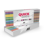 Набор Акриловых маркеров с кистью Special Box Full Range Quick Markers 34 штуки