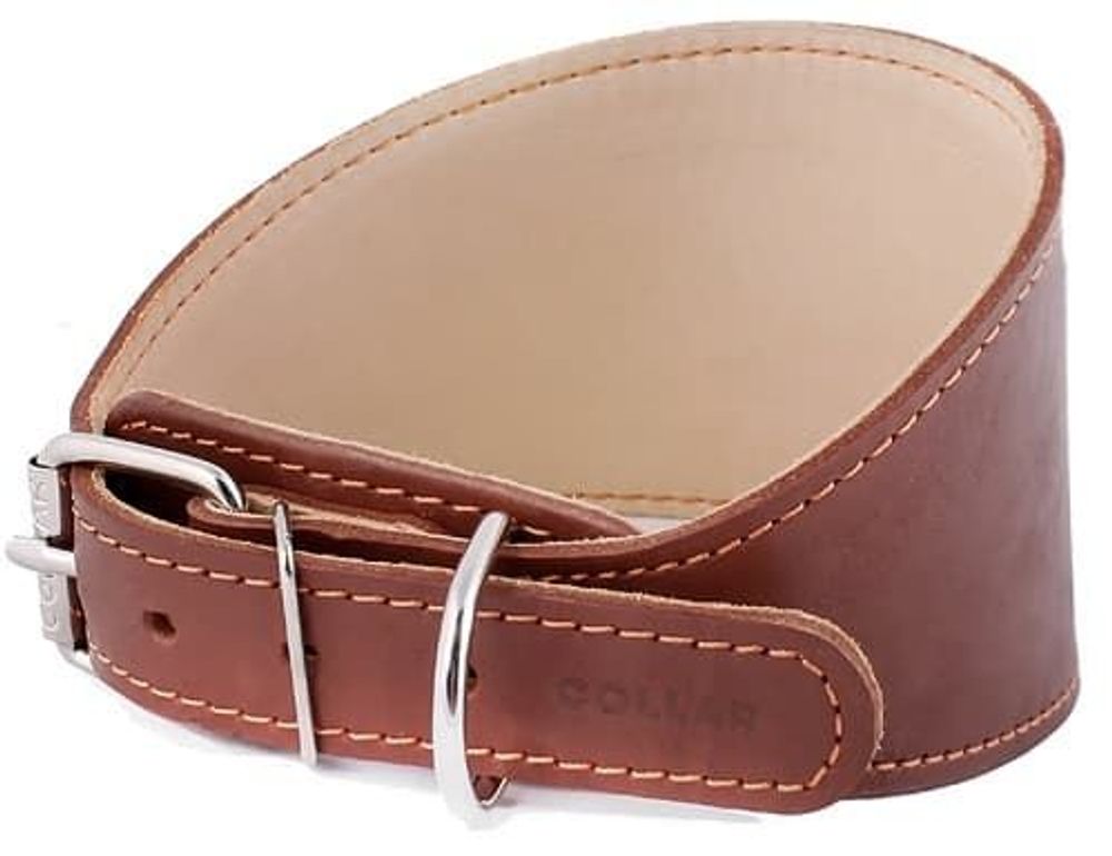 Ошейник "CoLLaR" для борзых (ширина 20 мм,длина 34-40 см) коричневый Ошейник "CoLLaR" для борзых (ширина 20 мм,длина 34-40 см) коричневый