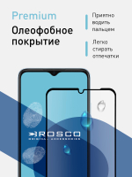 Защитное стекло ROSCO для Oppo A17;Oppo A17k (арт. OPPO-A17-FSP-GLASS-BLACK )