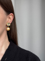 Клипсы с кристаллами и «жемчугом» Givenchy
