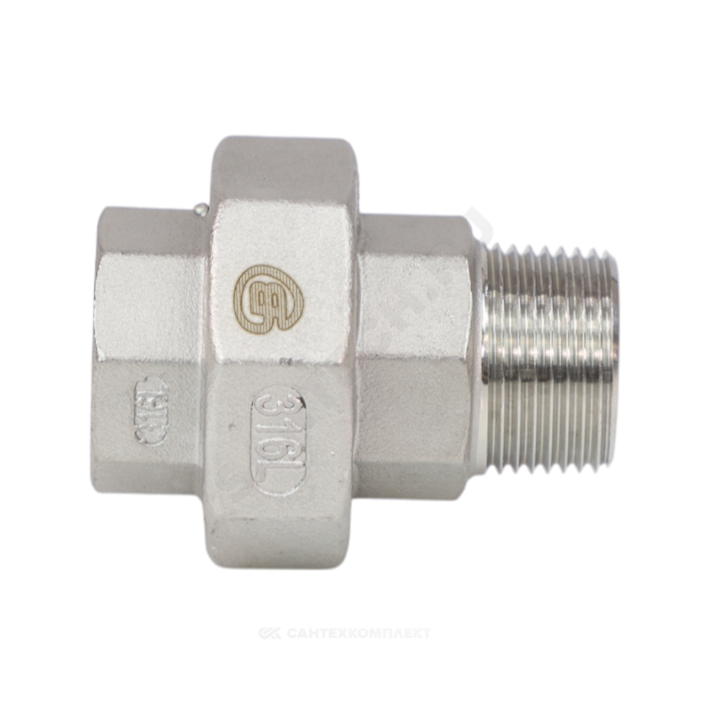 Соединитель американка сталь нерж Ду 20 (3/4") ВР/НР Benarmo