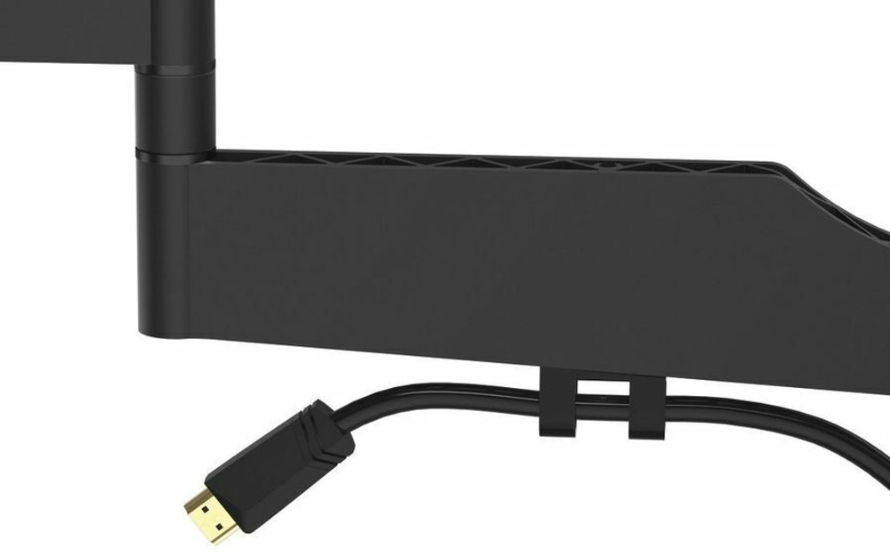 Кронштейн для телевизора Hama Fullmotion OLED черный 32"-65" макс.30кг настенный поворот и наклон (00118065)