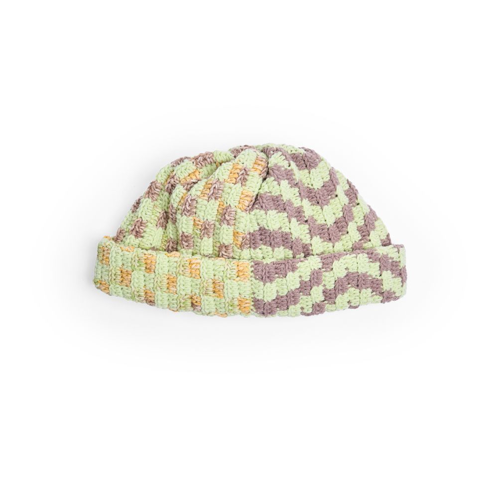Шапка Jacob Cro Beanie Twins "Mint/Beige Melange"