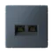 Розетка компьютерная RJ45 + RJ45, кат. Systeme Electric ArtGallery Грифель GAL000788