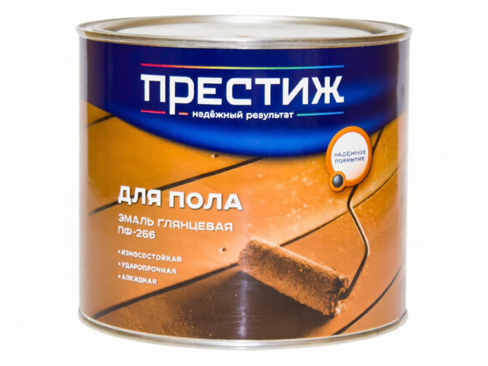 (ПРЕСТИЖ) Эмаль ЗОЛОТИСТО-коричневая ПФ-266 1,9 кг