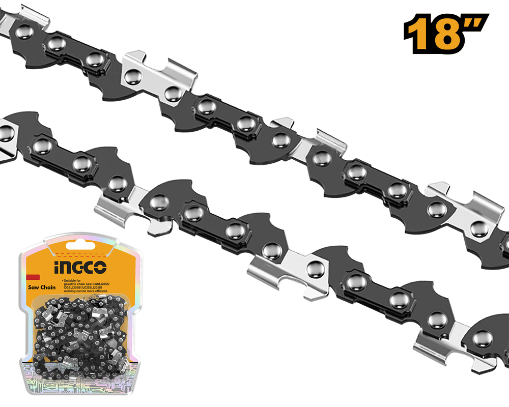 Цепь для бензопилы INGCO AGSC51801 455 мм (18") 3/8 (0,375) 1,5 мм 72 зв.