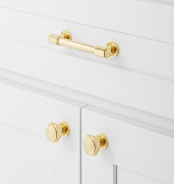Ручка-кнопка Rejuvenation Hassalo Aged Brass