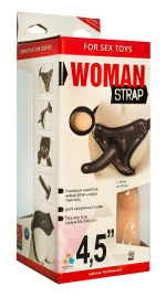 Женский страпон с вагинальной пробкой Woman Strap - 12 см.