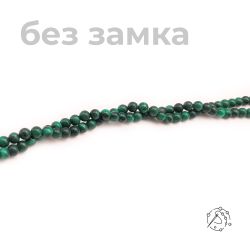 Нить бусин малахит 4 мм