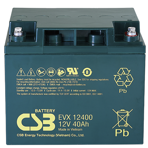 Аккумулятор CSB EVX12400 - AGM ( 12В / 40Ач )