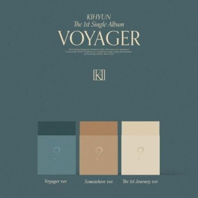 Альбом KIHYUN - VOYAGER 1st Single Album 3 Version SET