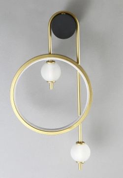 Бра Crystal Lux RODRIGO AP20W LED BLACK/GOLD