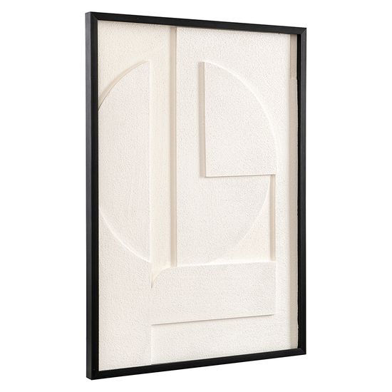 Панно декоративное с эффектом 3d minimalism, с черной рамой, 50х70 см