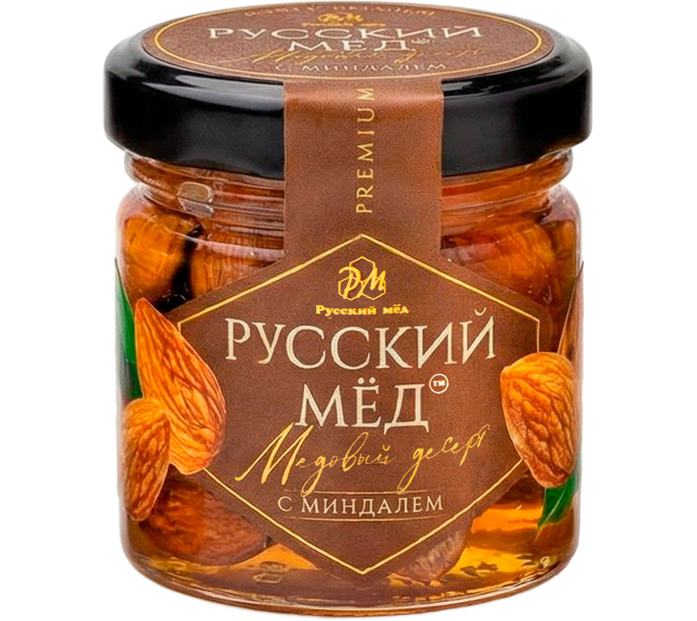 Медовый десерт с миндалём Русский мёд 40 мл