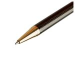 Ручка шариковая Luxor "Ellan" синяя, 1,0мм, корпус черный/золото, поворотный механизм, футляр
