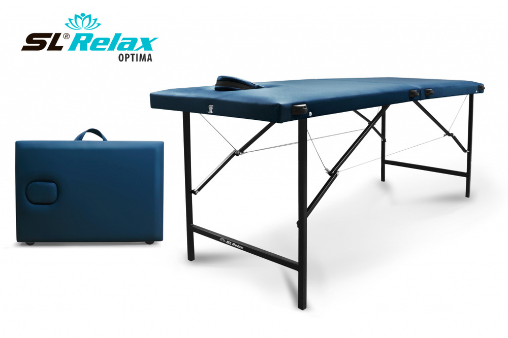 Массажный стол складной Relax optima (Blue)