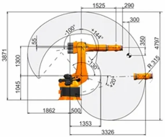 Промышленный робот KUKA KR 360 FORTEC, KR 280 R3080 F