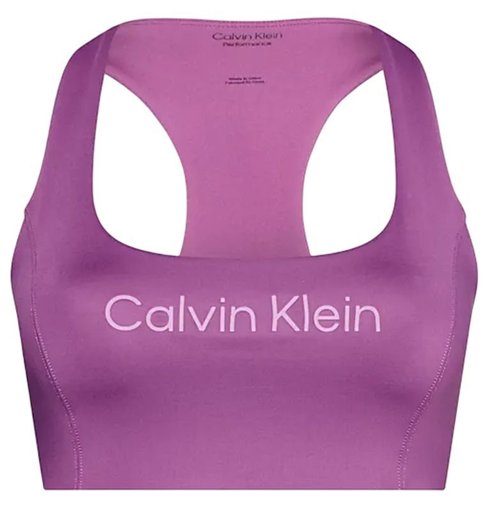 ТОП теннисный Calvin Klein Medium Support Sports Bra - Фиолетовый