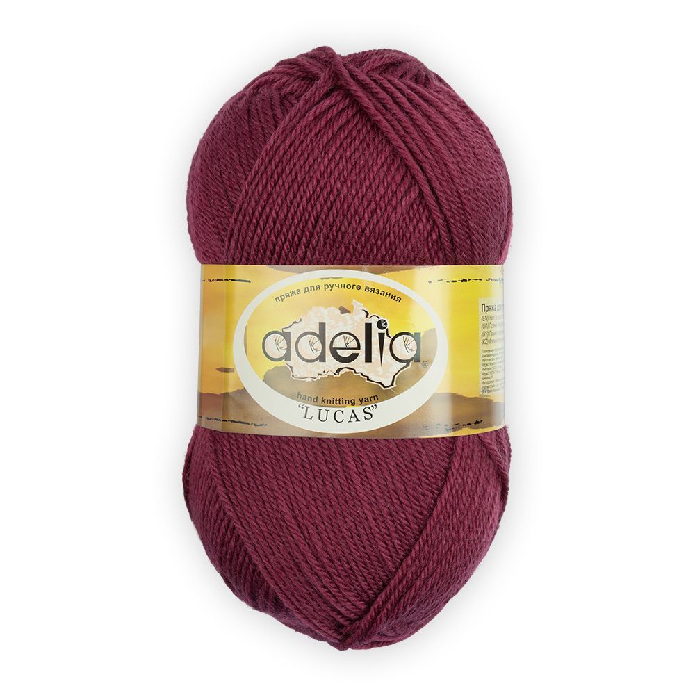 Пряжа Adelia Lucas / уп.5 мот. по 100г, 218м, 09г, розовый Пряжа Adelia Lucas / уп.5 мот. по 100г, 218м, 09г, розовый