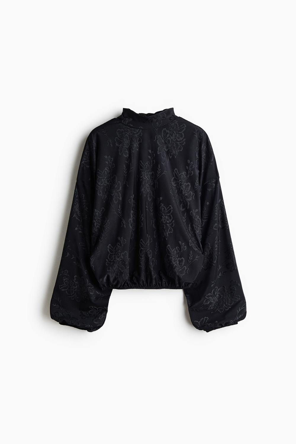 Блуза со шнуровкой из жаккарда - H&M