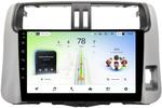Магнитола для Toyota Land Cruiser Prado 150 2009-2013 (правый руль) - Teyes CC4L-DTS монитор 9" IPS, Android 14, Быстрая, Snapdragon 662, CarPlay, 4G SIM-слот