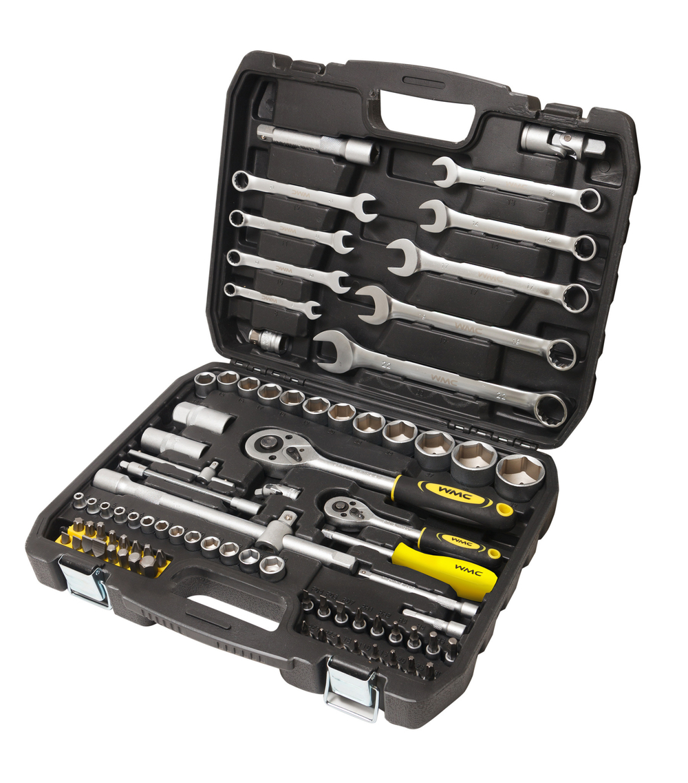Набор инструментов 82пр. 1/4'', 1/2''(6гр)(4-32мм) WMC TOOLS WMC-4821-5