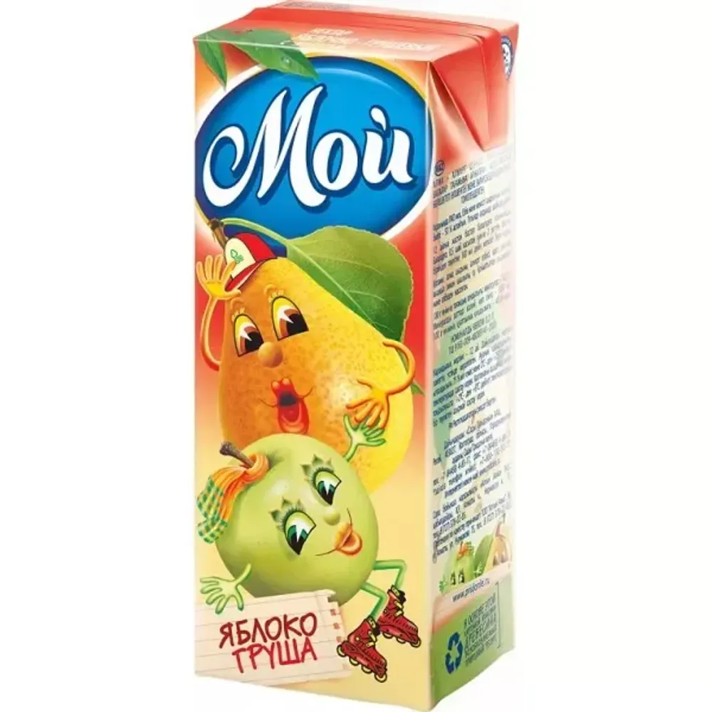 Нектар Мой 0,2л Яблочно-Грушевый
