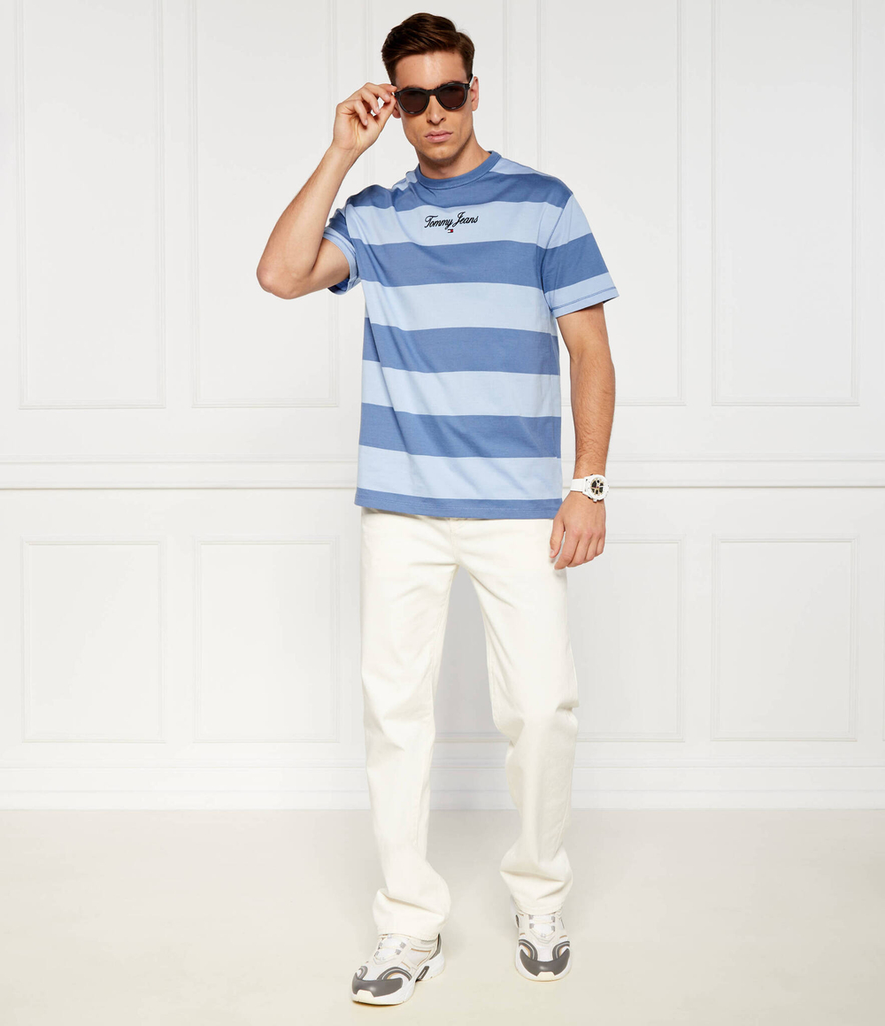 Футболка Tommy Jeans - голубой(DM0DM18655)
