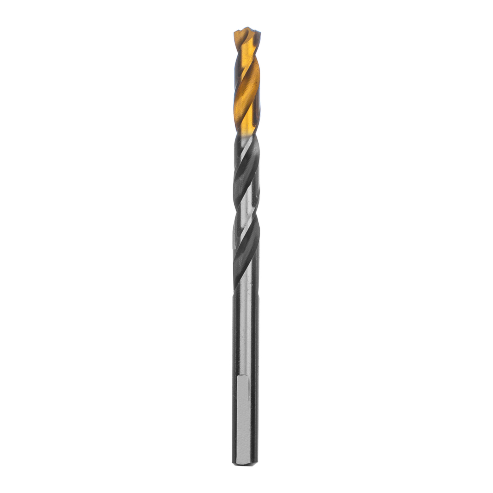 Сверло спиральное по металлу 6,5 x 93мм, Р6М5, Golden Tip, многогранная заточка Denzel