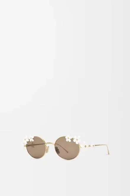 Loewe Солнцезащитные очки Daisy Field, белый
