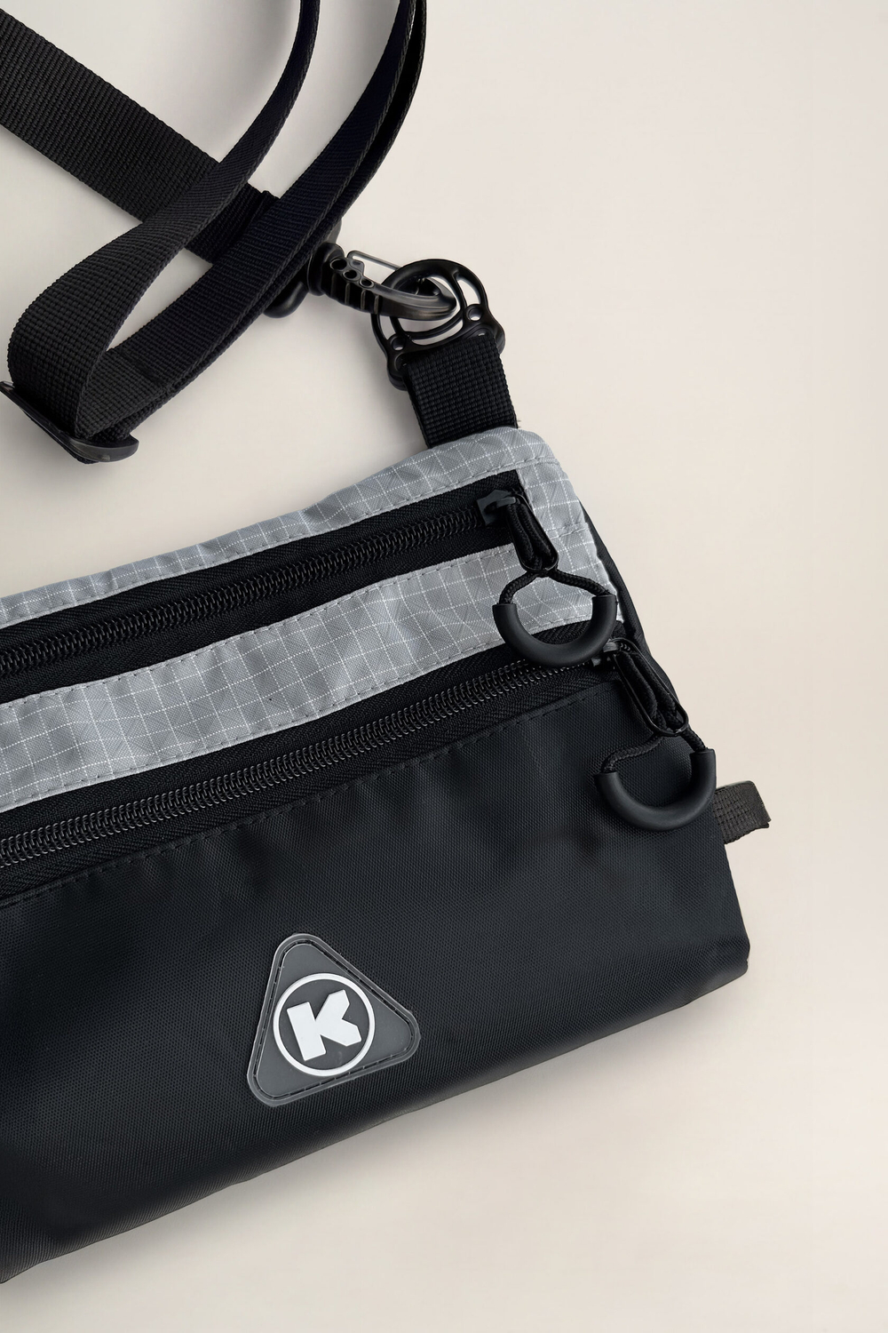 Сумка мессенджер KUL'TURA "CROSS BODY" Светло-серый