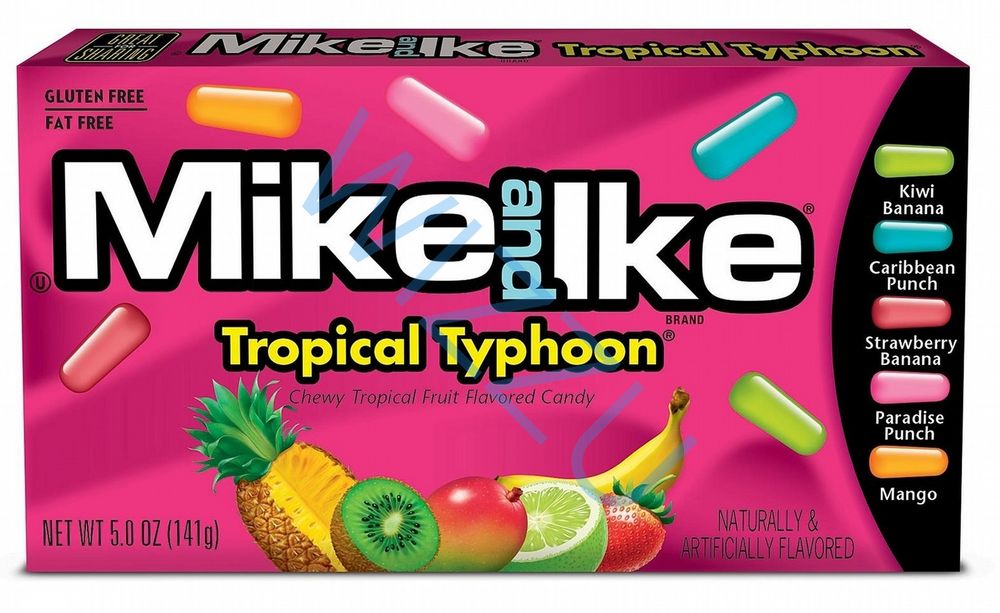 Конфеты жевательные Mike and Ike 120гр Tropical Typhoon (Тропический Тайфун)