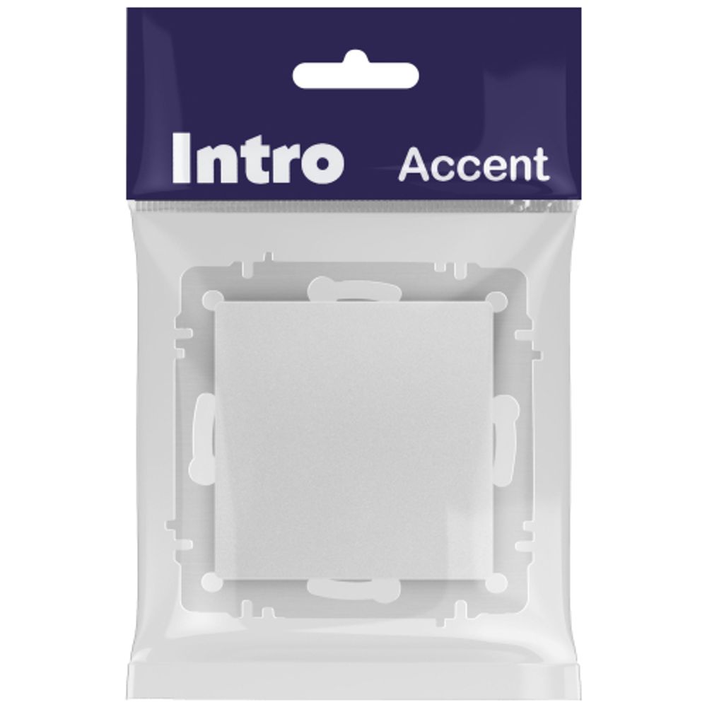 Кнопка Intro Accent 6-109-03 10А-250В IP20 СУ AL/CU алюминий | Intro