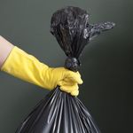 Мешки строительные для мусора 160 л, ЭКСТРАПРОЧНЫЕ, черные, в рулоне 10 шт., ПВД, 60 мкм, YORK, 090080