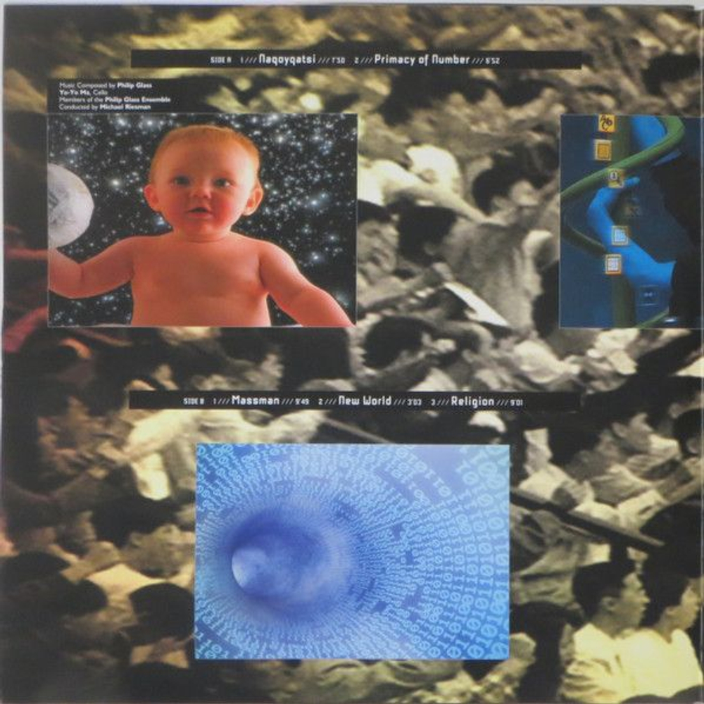 Philip Glass, Yo-Yo Ma — Naqoyqatsi: Life As War (LP)