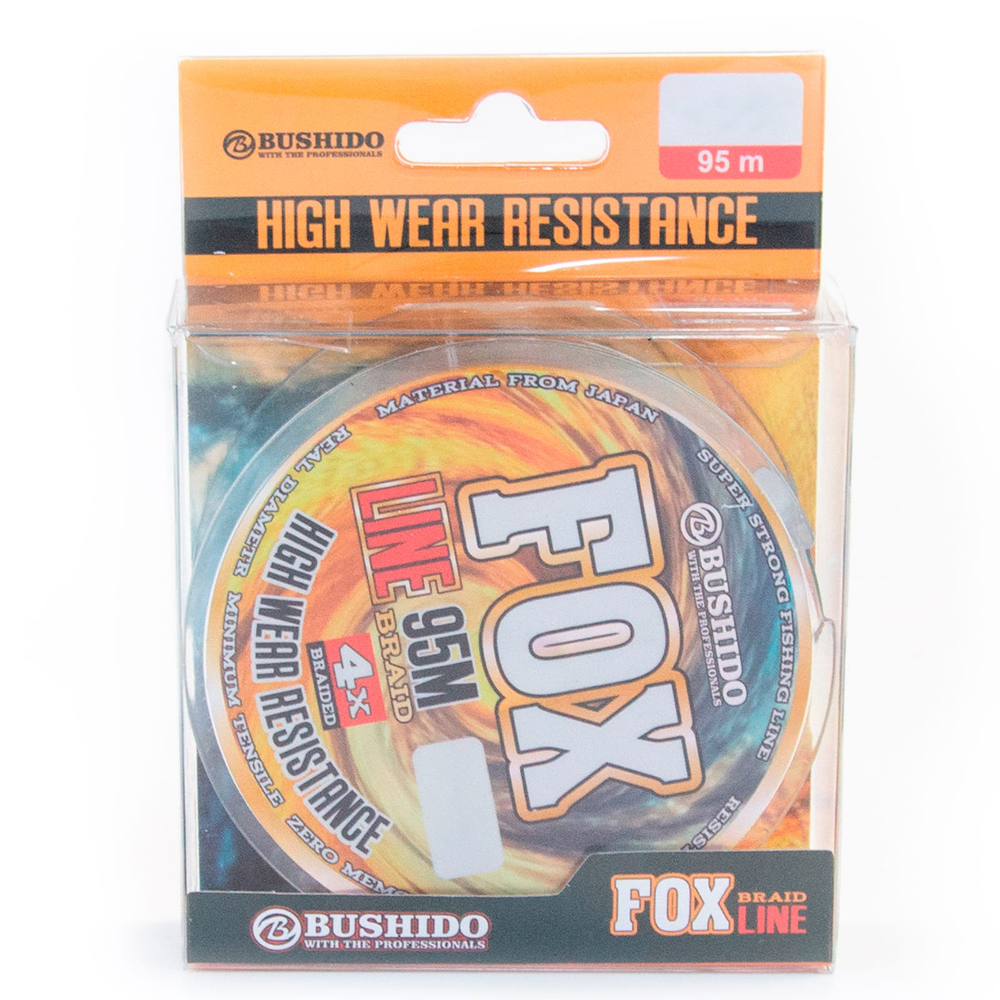 Плетенка Bushido Fox Line Braid X4, зеленый (95м)