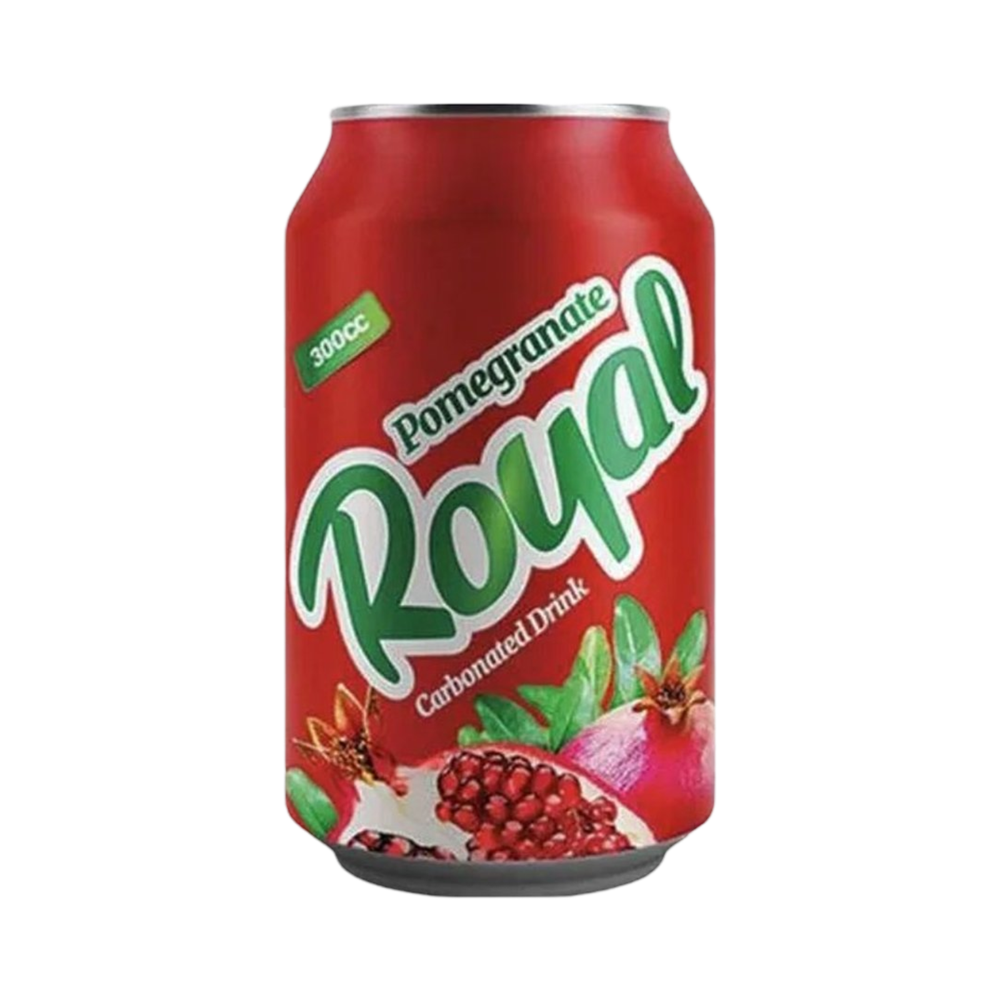 Газированный напиток со вкусом граната Royal pomegranate 300 мл ж/б