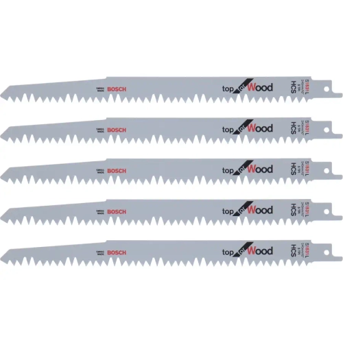Сабельные пилки по древесине S 1531 L, 5 шт BOSCH 2608650676